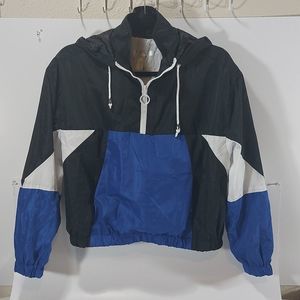 NewLook Sport Women's Black and Blue Windbreaker szM